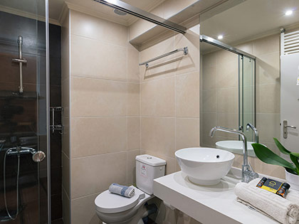 Luxurious bathrooms of Annaview Apartments & Suites