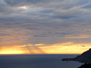 Winter Holidays in Crete - Amazing winter sunset-view from AnnaView apartments