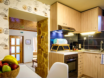 Küchenräume der Annaview Apartments & Suites