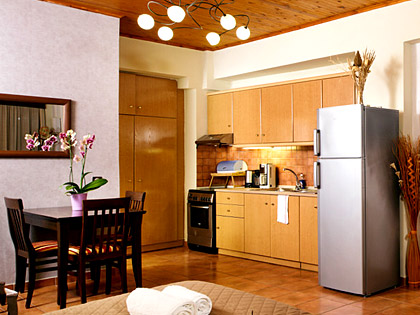 Küchenräume der Annaview Apartments & Suites